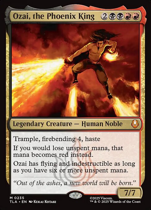 Ozai, the Phoenix King TLA-235 Mythic Near Mint Englisch