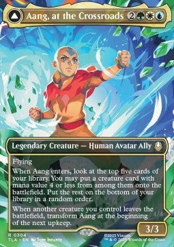 Aang, at the Crossroads // Aang, Destined Savior (V.1) XTLA-304 Rare Near Mint Englisch