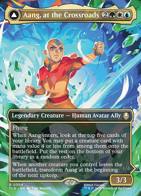 Aang am Scheideweg // Aang, vorherbestimmter Retter XTLA-304 Rare Near Mint Deutsch