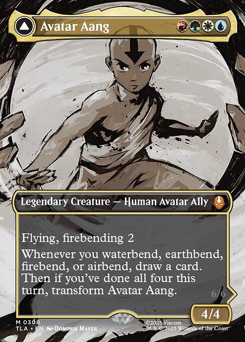 Avatar Aang // Aang, Master of Elements (V.1) XTLA-308 Mythic Near Mint Englisch