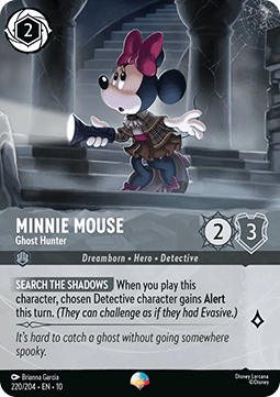 Minnie Mouse - Ghost Hunter (V.2) 10WHI-220 Epic Near Mint Englisch Foil