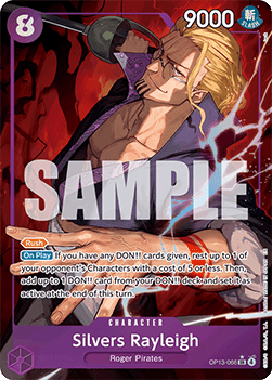 Silvers Rayleigh (OP13-066) (V.2) OP13 Alternate Art Near Mint Englisch