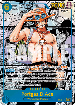Portgas.D.Ace (OP13-119) (V.5) OP13 Manga Rare Near Mint Englisch