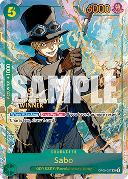 Sabo (OP09-027) (V.1) STP Uncommon Near Mint Englisch