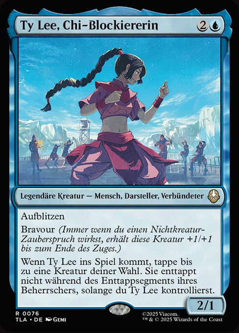 Ty Lee, Chi-Blockiererin TLA-76 Rare Excellent Deutsch