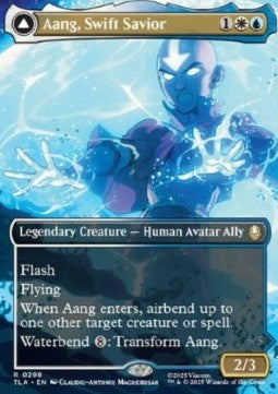 Aang, Swift Savior // Aang and La, Ocean's Fury XTLA-298 Rare Excellent Englisch Foil