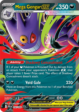 Mega Gengar ex PFL-056 Double Rare Excellent Deutsch
