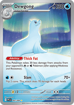 Dewgong PFL-097 Illustration Rare Excellent Englisch