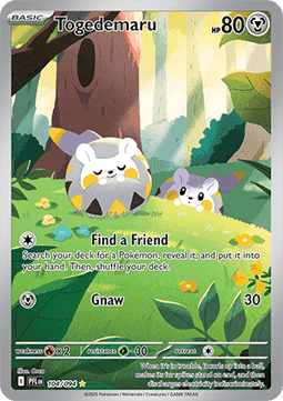 Togedemaru PFL-104 Illustration Rare Excellent Deutsch