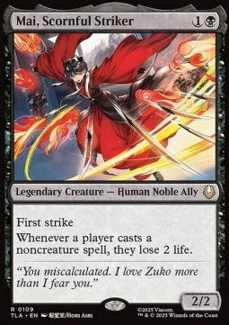 Mai, Scornful Striker TLA-109 Rare Near Mint Englisch Foil
