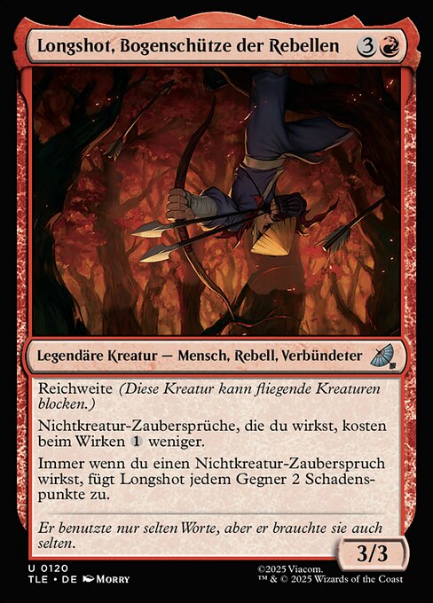 Longshot, Bogenschütze der Rebellen TLE-120 Uncommon Near Mint Deutsch