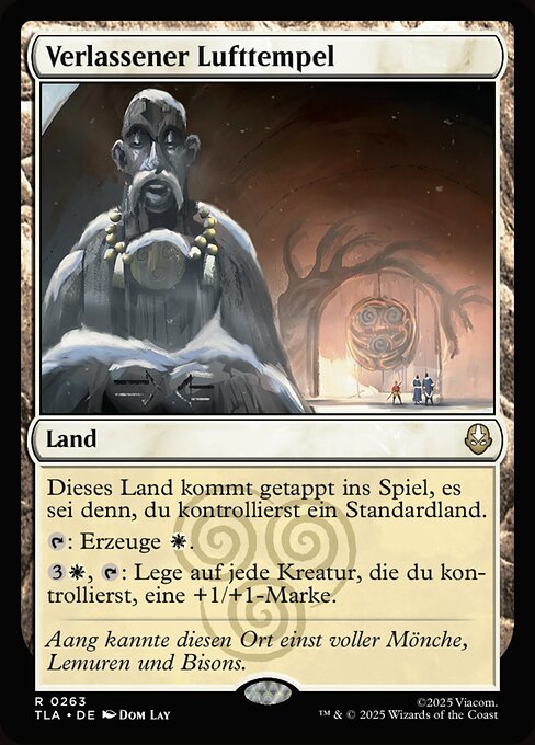 Verlassener Lufttempel TLA-263 Rare Near Mint Deutsch