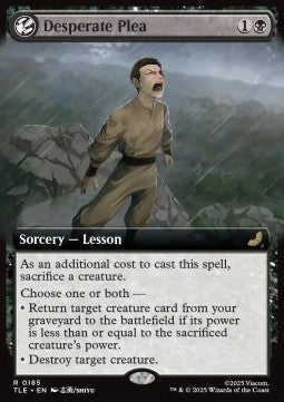 Desperate Plea (V.2) TLE-185 Rare Near Mint Englisch Foil