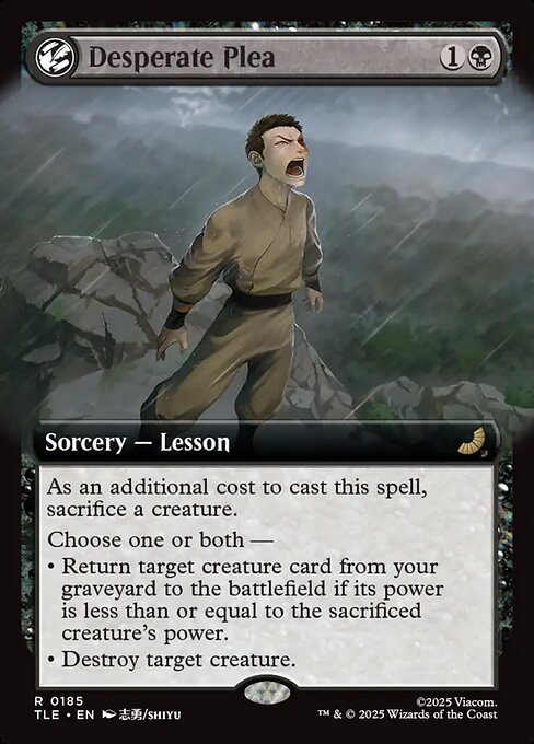 Desperate Plea (V.2) TLE-185 Rare Near Mint Englisch Foil