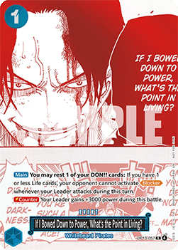 If I Bowed Down to Power, What's the Point in Living? (OP13-057) (V.1) UP Rare Played Englisch