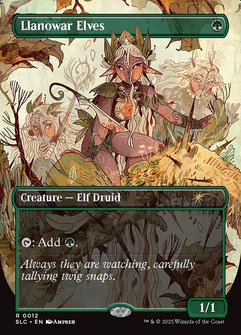 Llanowar Elves (V.1) SLCCK-12 Rare Excellent Englisch
