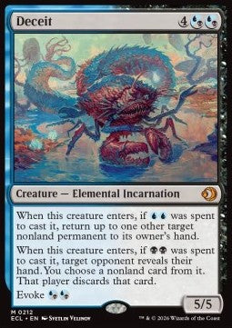 Deceit ECL-212 Mythic Near Mint Englisch Foil