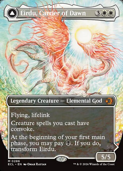 Eirdu, Carrier of Dawn // Isilu, Carrier of Twilight XECL-286 Mythic Near Mint Englisch