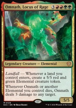 Omnath, Locus of Rage ECC-129 Mythic Near Mint Englisch