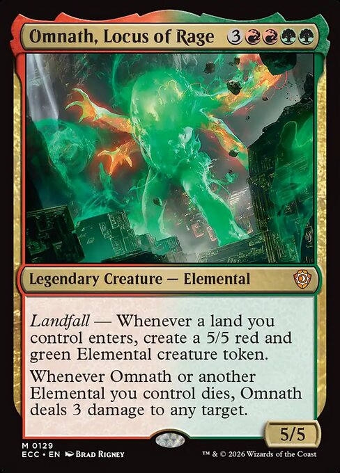 Omnath, Locus of Rage ECC-129 Mythic Near Mint Englisch