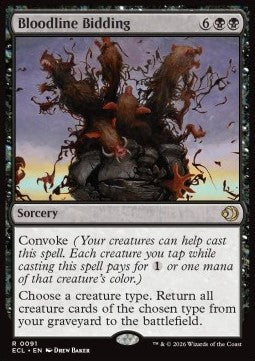 Bloodline Bidding ECL-91 Rare Near Mint Englisch Foil