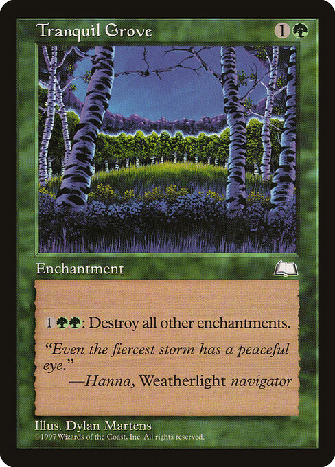 Tranquil Grove WTH- Rare Light Played Englisch