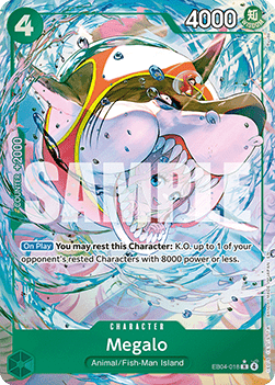 Megalo (EB04-018) (V.2) OP14 Alternate Art Near Mint Englisch