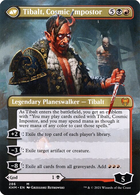 Valki, God of Lies // Tibalt, Cosmic Impostor - Back Face