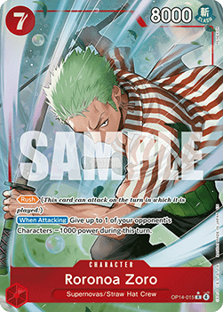 Roronoa Zoro (OP14-015) (V.2) OP14 Alternate Art Near Mint Englisch