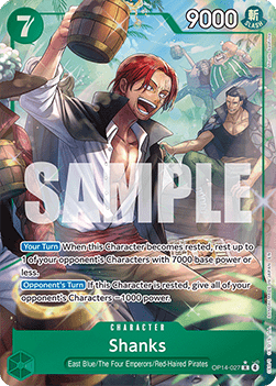 Shanks (OP14-027) (V.2) OP14 Alternate Art Excellent Englisch