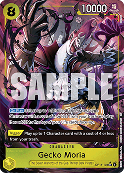 Gecko Moria (OP14-104) (V.2) OP14 Alternate Art Near Mint Englisch