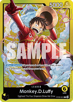Monkey.D.Luffy (ST29-001) (V.1) ST29 Leader Near Mint Englisch
