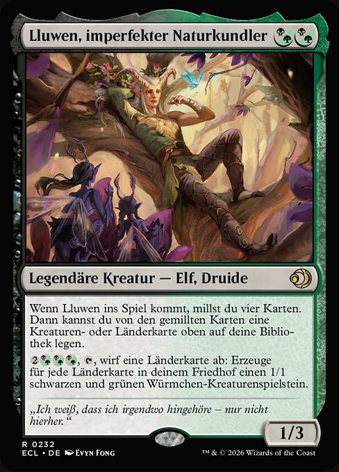 Lluwen, imperfekter Naturkundler ECL-232 Rare Near Mint Deutsch