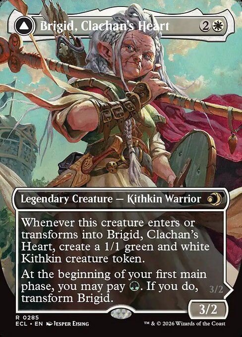 Brigid, Clachan's Heart // Brigid, Doun's Mind XECL-285 Rare Near Mint Englisch Foil