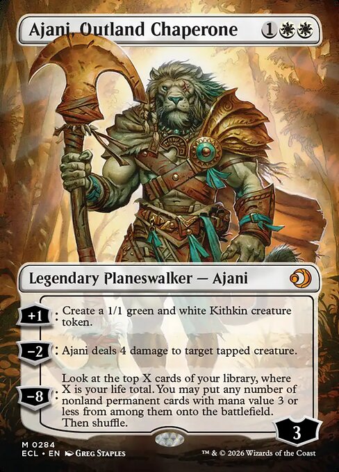 Ajani, Outland Chaperone XECL-284 Mythic Near Mint Englisch