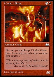 Cinder Giant WTH- Uncommon Light Played Englisch