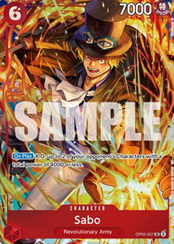 Sabo (OP05-007) UP Super Rare Near Mint Englisch