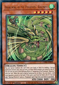 Erwachen der Besessenen - Rasenryu CH02-DE019 Ultra Rare Excellent Deutsch 1. Auflage