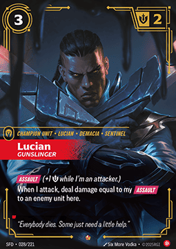Lucian, Gunslinger SFD-028 Epic Near Mint Englisch Foil