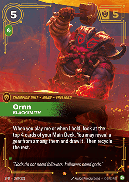 Ornn, Blacksmith SFD-058 Epic Near Mint Englisch Foil