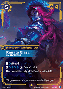 Renata Glasc, Mastermind SFD-088a Showcase Near Mint Englisch Foil