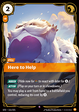 Here to Help SFD-111 Rare Near Mint Englisch Foil