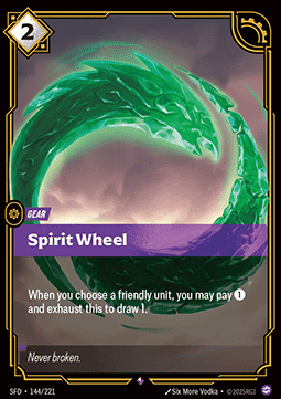 Spirit Wheel SFD-144 Rare Excellent Englisch Foil