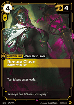 Renata Glasc, Industrialist SFD-171 Rare Near Mint Englisch Foil