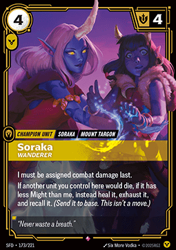 Soraka, Wanderer SFD-173 Rare Near Mint Englisch Foil