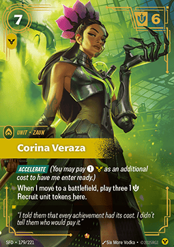 Corina Veraza SFD-179 Epic Near Mint Englisch Foil
