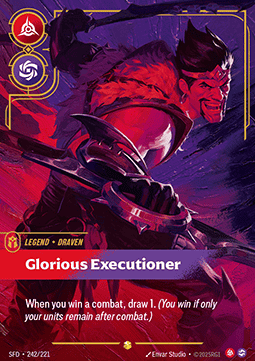 Draven, Glorious Executioner (V.2) SFD-242 Showcase Excellent Englisch Foil