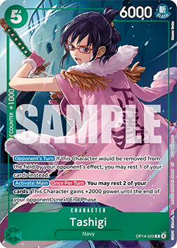 Tashigi (OP14-029) (V.1) UP Rare Near Mint Englisch