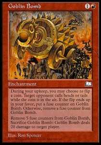 Goblin Bomb WTH- Rare Light Played Englisch