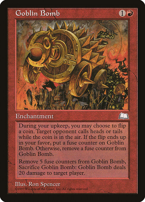 Goblin Bomb WTH- Rare Light Played Englisch